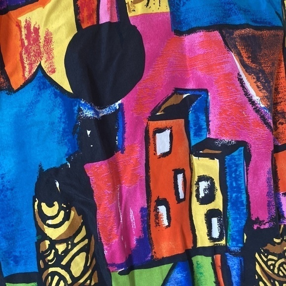 VINTAGE Fashion Network 100% silk blouse - Picture 8 of 11